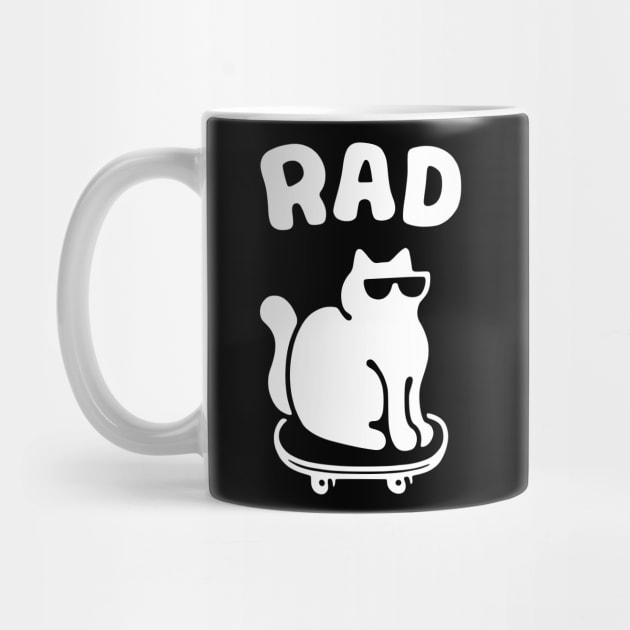 RAD CAT ON A SKATEBOARD by obinsun